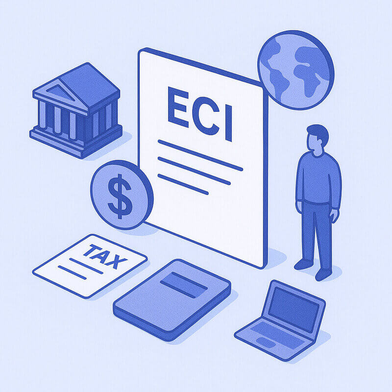 ¿Cuáles son las obligaciones de declaración del ECI para dueños de LLC no residentes?