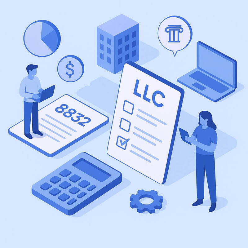 Opciones de clasificación fiscal para una LLC con el Formulario 8832