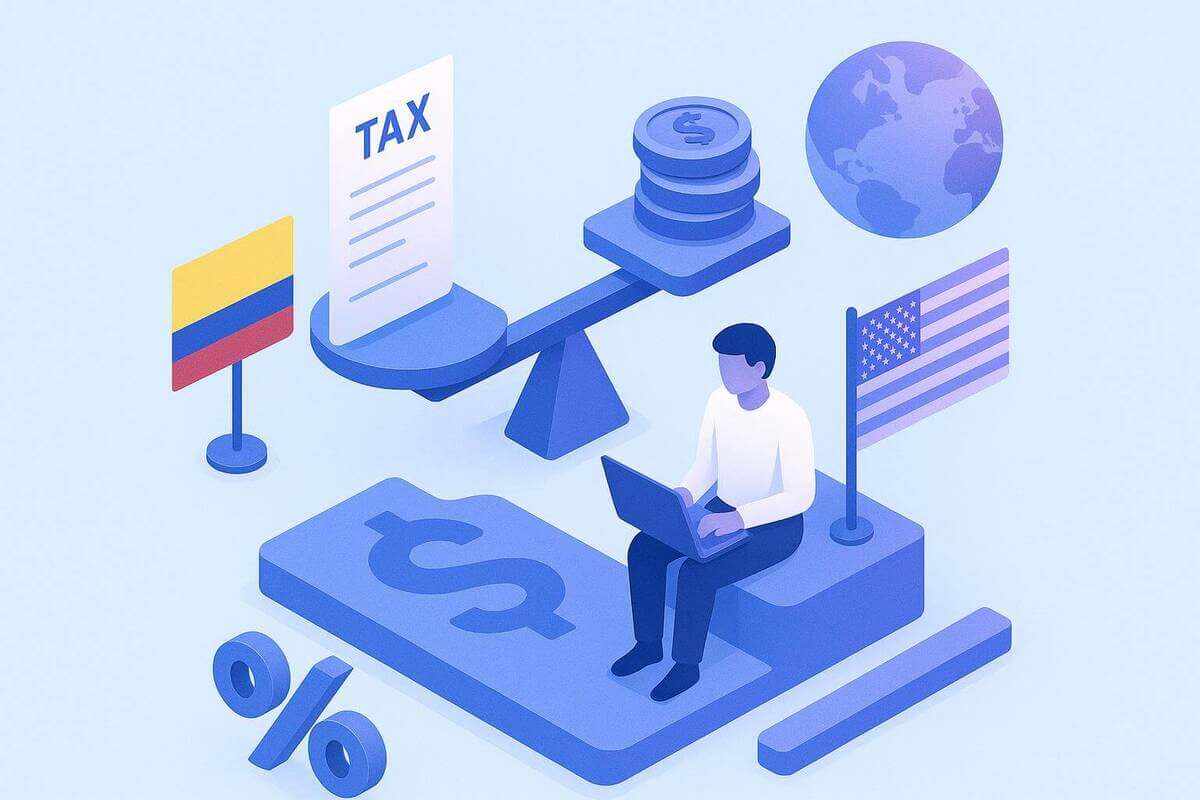 Colombia vs. Estados Unidos: ¿dónde paga menos impuestos un emprendedor digital?