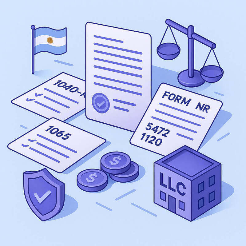 Impuestos de una LLC de argentinos en Estados Unidos: qué formularios presentar y cuándo
