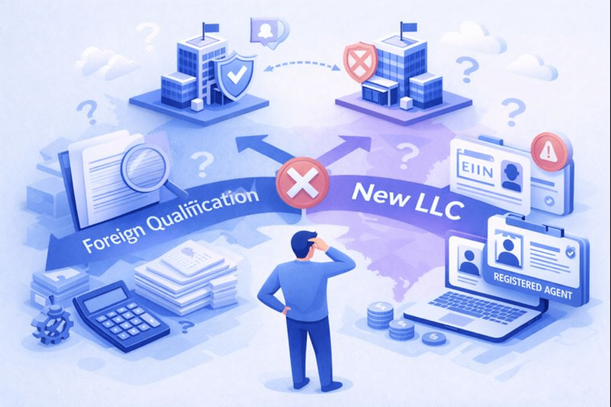 Errores comunes al elegir entre foreign qualification o crear una nueva LLC en EE. UU.