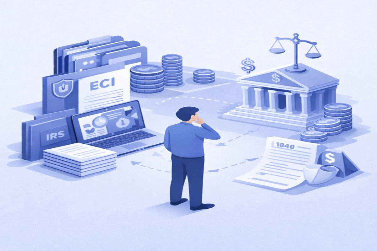 ¿Cuál es el impacto del ECI en impuestos federales para LLCs de extranjeros?