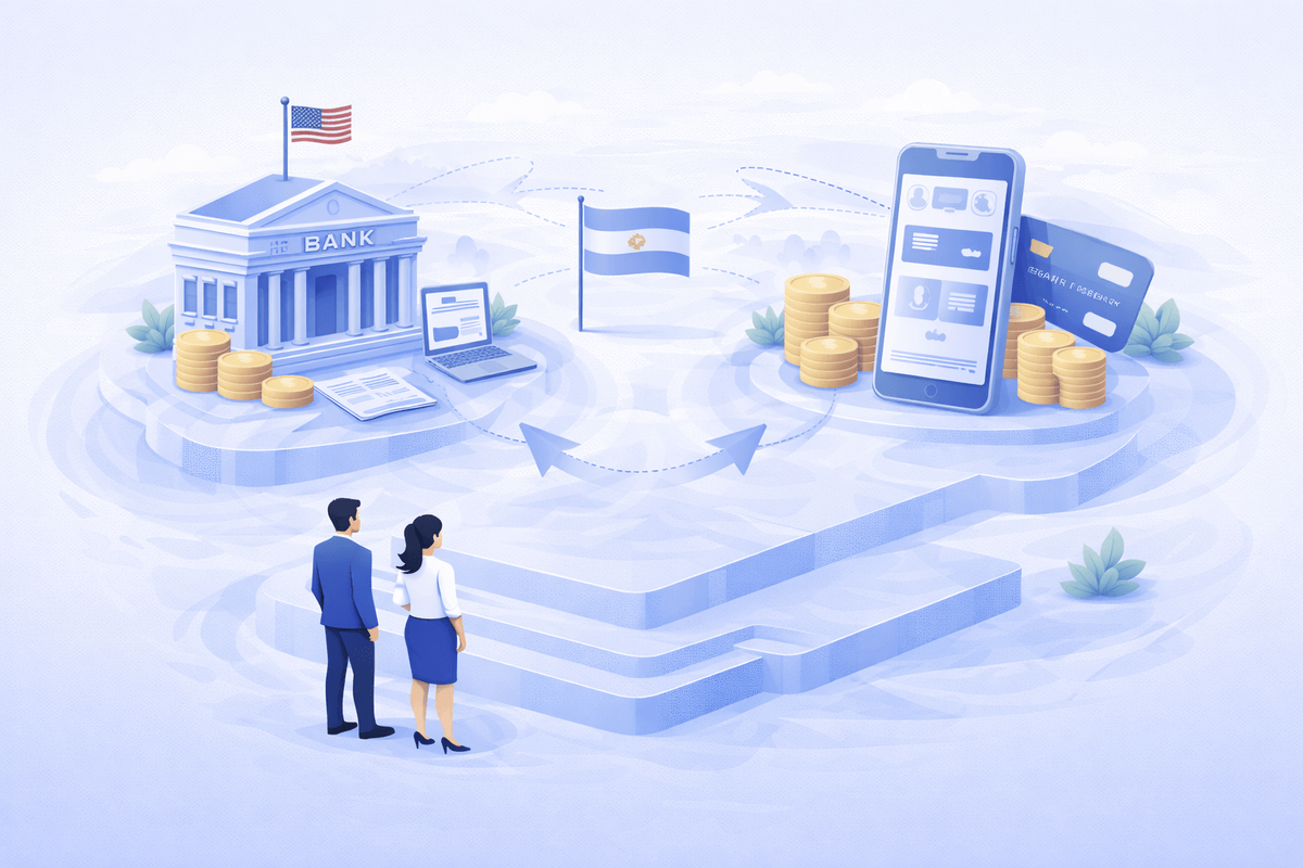Cómo abrir una cuenta bancaria en EE. UU. desde Argentina: bancos tradicionales vs fintechs