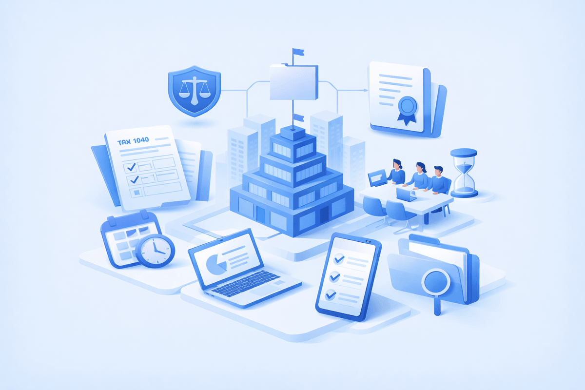 Obligaciones fiscales y de compliance de una C-Corp: reportes, actas y formularios